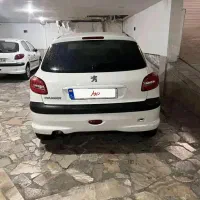 پژو 206 سفید آخر 88 بی رنگ