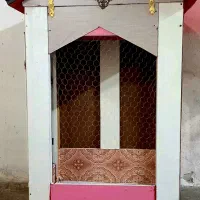 قفس چوبی کلبه ای