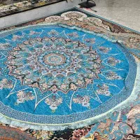 روفرشی گرد فیروزه ای نو