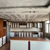 کابینت ام دی اف با سینگ و هود و گاز