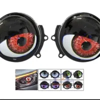 لنز چراغ خودرو طرح شیطان چشم سوم