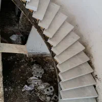 اجرای سنگ پله پیچ دوبلکس