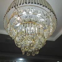 دو عدد لوستر طلایی شیک و آنتیک|لوستر و چراغ آویز|رشت, کوی طالقانی|دیوار