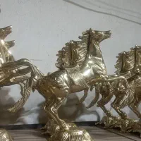 تولید و پخش اسب برنزی پرشی برنجی دکوری کادویی|صنایع دستی و سایر لوازم تزئینی|رباطکریم, شترخوار|دیوار
