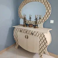 آینه کنسول از جنس چوب مرغوب