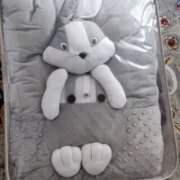 ست رخت خواب نوزاد خرگوش برجسته مخمل کاملا نو