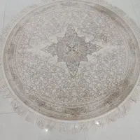 فرش گرد ۱نیم در۱ونیم کویر کاشان نونو