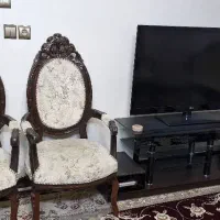 مبل سلطنتی ۷ نفره|مبلمان خانگی و میز عسلی|خرم بید, |دیوار