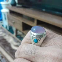 ۲عددانگشتر نقره  یمنی کبو د بابا قوری  فروشی