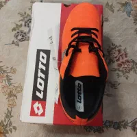 کتونی ، کفش ، فوتبال استوک دار مردانه نارنجی لوتو