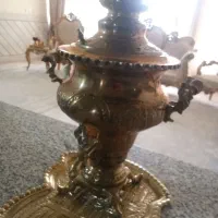 سماور برنجی ذغالی