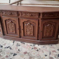 بوفه سلطنتی چوب گردو|بوفه، ویترین، کنسول|رشت, انصاری|دیوار