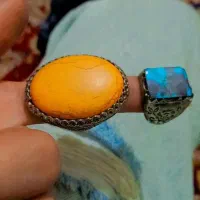 فروش انگشتر با نگین اصل عقیق با رکاب نقره کم عیار