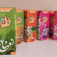 شربت تخم شربتی گلاب آب معدنی آبمیوه لیوانی