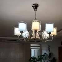 لوستر چرم و فلز