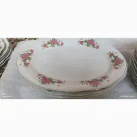 بشقاب گل سرخی قدیمی|کلکسیون اشیاء عتیقه|اصفهان, ارداجی|دیوار