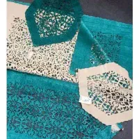 رومیزی ۴ تکه مخمل نو