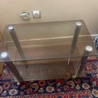 میز شیشه ای دو طبقه کاملا سالم ۴میلیون