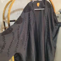 مانتو عبایی با شاله کار شده تنخور عالی