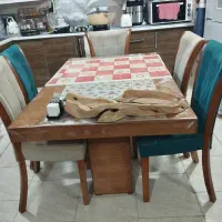 میز غذا خوری شش نفره|میز و صندلی غذاخوری|بندر ماهشهر, |دیوار