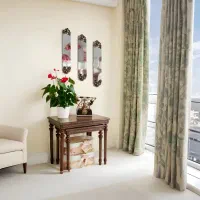 آینه طرح پاپیون چند تیکه|آینه|کرمانشاه, |دیوار