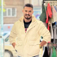 کاپشن چرم باکسی