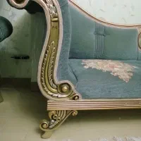 مبل استیل 9نفره +یک عدد شزلون+یک عدد ویترین|مبلمان خانگی و میز عسلی|کرج, شهرک ولیعصر|دیوار