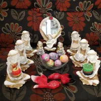 هفت سین حاجی فیروز ماهی مجسمه فرشته  نمادسال