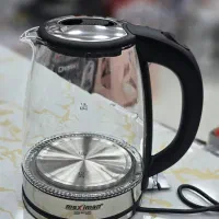 کتری برقی شیشه ای با نور آبی