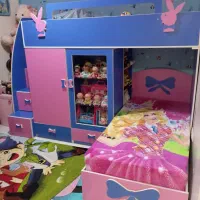 تخت خواب دو طبقه مناسب کودک ونوجوان|تخت و سرویس خواب|قدس, شهرقدس|دیوار