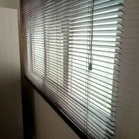 دو عدد پرده کرکره نقره ای