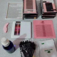 لوازم اکستنشن مژه+کله مانکن