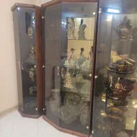 کمد ویترین سالن منشوری ۳عدد