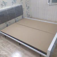 تختخواب دونفره فلزی  سه خط|تخت و سرویس خواب|مشهد, سیلو|دیوار