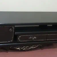 میز تلویزیون مشکی طلایی