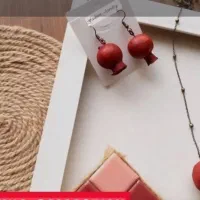 گوشواره و گردنبند یلدایی