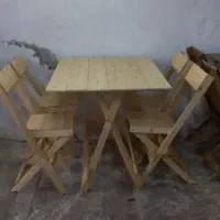 میز صندلی تاشو نو|صندلی و نیمکت|چاف و چمخاله, |دیوار