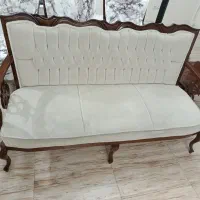 مبلمان استیل 7 نفره با میز میزبان و عسلی
