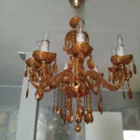 دوعددلوستر کریستال۸شاخه