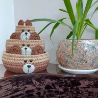 تدی تریکویی سه رنگ جذاب