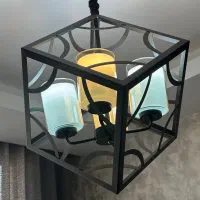 لوستر مشکی مات|لوستر و چراغ آویز|تهران, دریان‌نو|دیوار