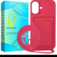 قاب گوشی آیفون 16 نرمال دارای جا کارات و بند