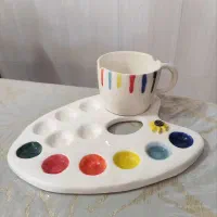 پالت رنگ سرامیکی