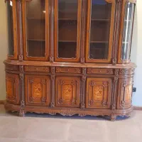 ویترین تمام چوب گردو معرق فوق کلاسیک