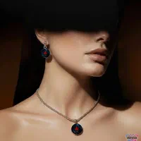 ست گردنبند و گوشواره پاییزی (یلدایی)