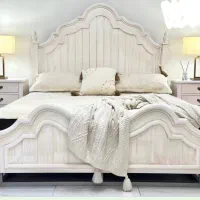 سرویس خواب دو نفره همراه پاتختی و دراور ومیز ارایش