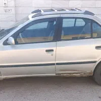 سمند x7 دوگانه دستی نقره‌ای متالیک