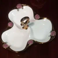 ظرف چینی  نگین دارآنتیک