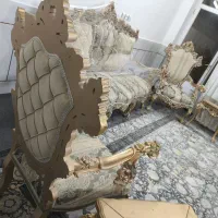 مبل سلطنتی ۷نفره بامیزوعسلی|مبلمان خانگی و میز عسلی|فلاورجان, |دیوار