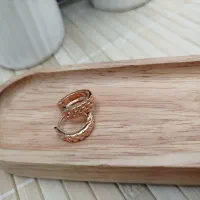 گوشواره روزمره ژوپینگ آبکاری طلا|بدلیجات|قم, در بهشت|دیوار